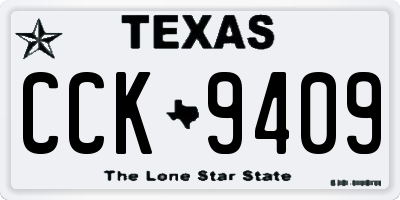 TX license plate CCK9409