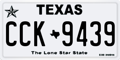 TX license plate CCK9439
