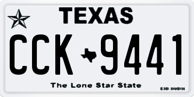TX license plate CCK9441