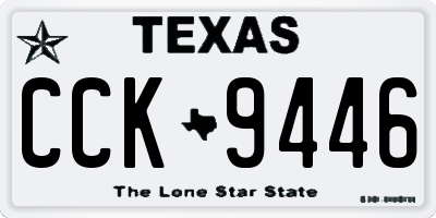 TX license plate CCK9446