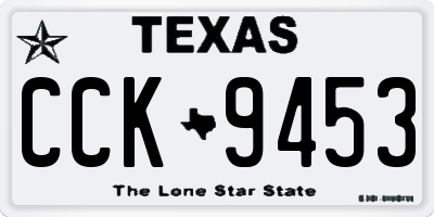 TX license plate CCK9453
