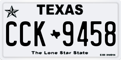 TX license plate CCK9458