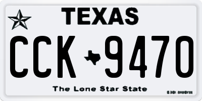 TX license plate CCK9470