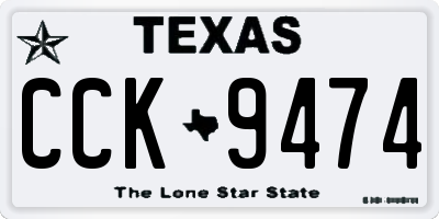 TX license plate CCK9474