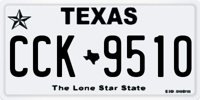 TX license plate CCK9510