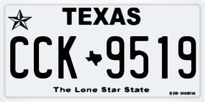 TX license plate CCK9519