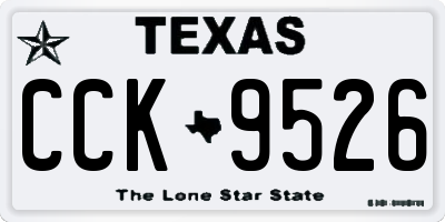 TX license plate CCK9526