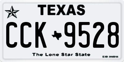 TX license plate CCK9528