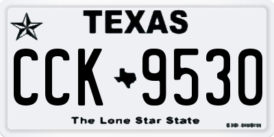 TX license plate CCK9530