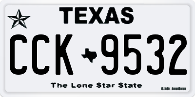 TX license plate CCK9532