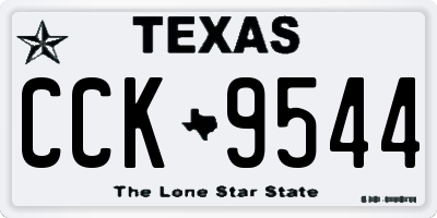 TX license plate CCK9544