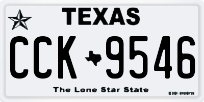 TX license plate CCK9546