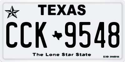 TX license plate CCK9548