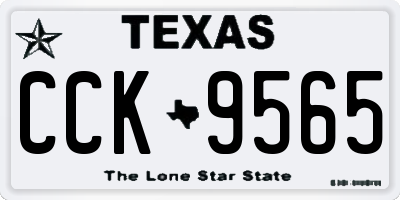TX license plate CCK9565