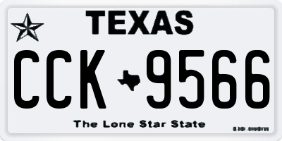 TX license plate CCK9566
