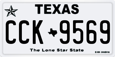 TX license plate CCK9569