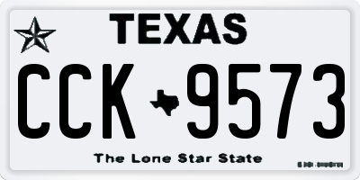 TX license plate CCK9573