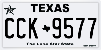 TX license plate CCK9577
