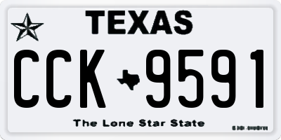 TX license plate CCK9591