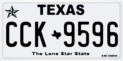 TX license plate CCK9596