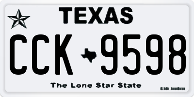 TX license plate CCK9598