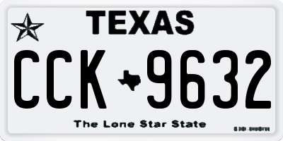 TX license plate CCK9632