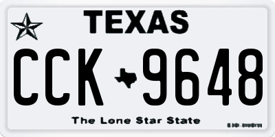 TX license plate CCK9648