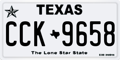 TX license plate CCK9658