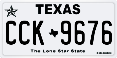 TX license plate CCK9676