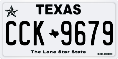 TX license plate CCK9679
