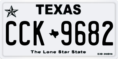 TX license plate CCK9682