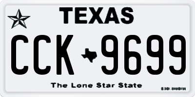 TX license plate CCK9699