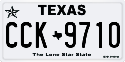 TX license plate CCK9710
