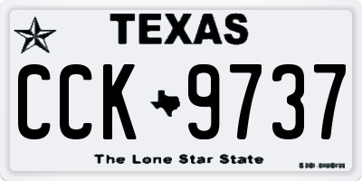 TX license plate CCK9737