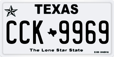 TX license plate CCK9969