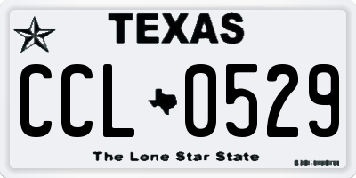 TX license plate CCL0529