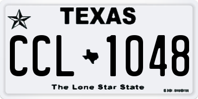 TX license plate CCL1048