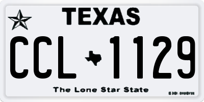 TX license plate CCL1129