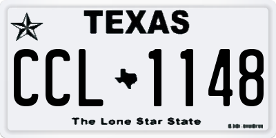 TX license plate CCL1148