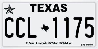 TX license plate CCL1175