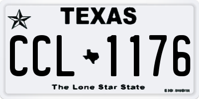 TX license plate CCL1176