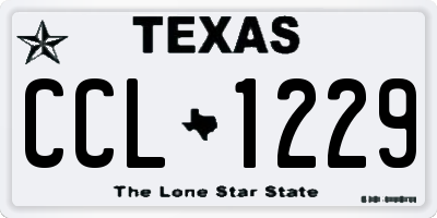 TX license plate CCL1229
