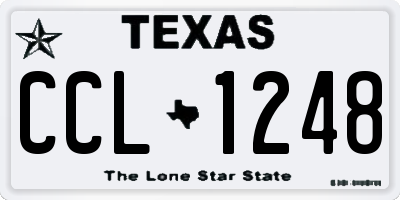 TX license plate CCL1248