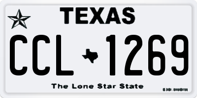 TX license plate CCL1269