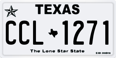 TX license plate CCL1271