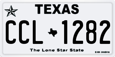 TX license plate CCL1282