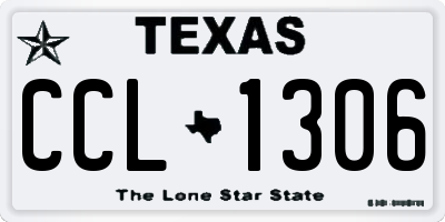 TX license plate CCL1306