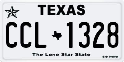 TX license plate CCL1328