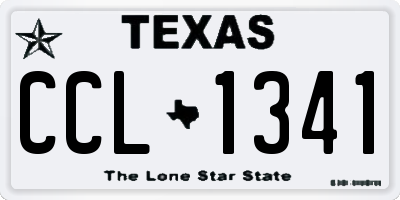 TX license plate CCL1341