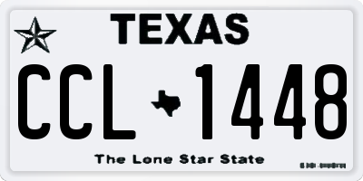 TX license plate CCL1448